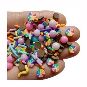 500g/<span class=keywords><strong>Lot</strong></span> Tranches <span class=keywords><strong>de</strong></span> pâte polymère, assortiment <span class=keywords><strong>de</strong></span> motifs : cercles, cœurs, bonbons, perles, vermicelles, pour slime, loisirs créatifs et accessoires <span class=keywords><strong>de</strong></span> remplissage - Product Image 3