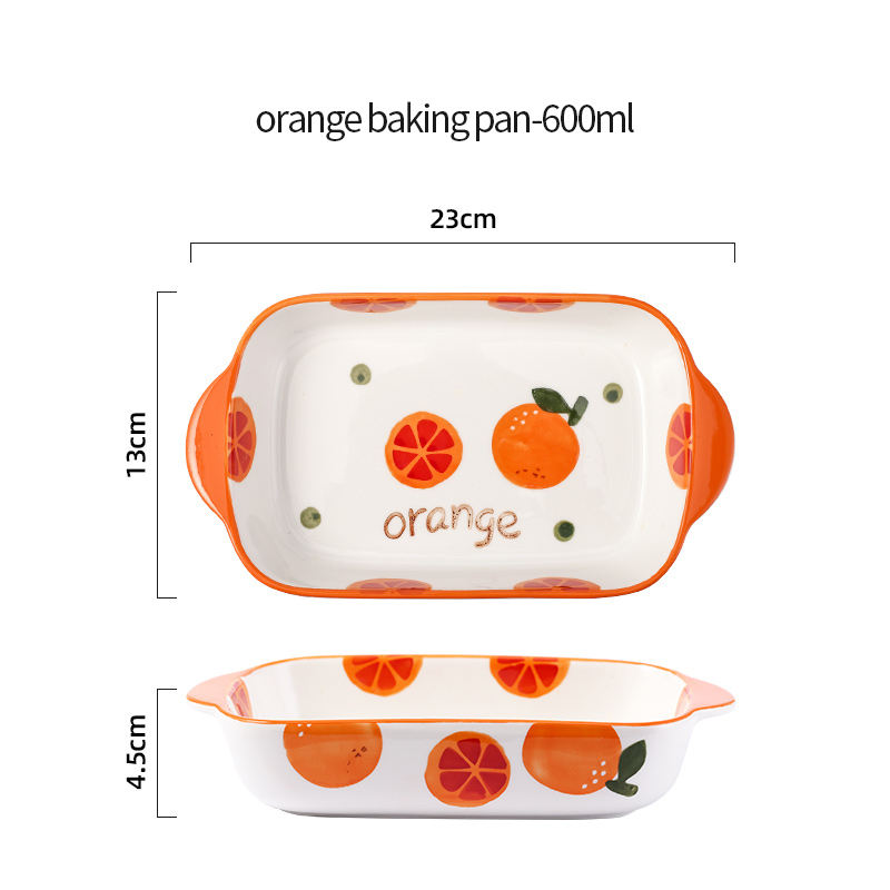 Pan-600ml de cuisson orange