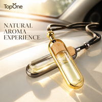 Diffuseur d'huiles essentielles pour voiture TopOne en gros, flacon de parfum vide pour décoration automobile avec cadre de luxe et corde