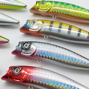 MISTER LURE 90mm 12.2g Lichtgewicht Zoetwater Popper Drijvend Aas met Aangepaste Kleur Baarsvissen Aas Hard Popper Aas - Product Image 4