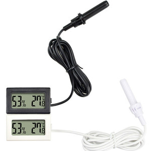 Thermo Hygrometer Digital LCD Display With Wired Probe 500Mm For Reptiles And Car Refrigerator Temperature Humidity Monitor - Product Image 1