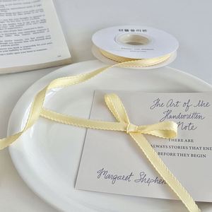 Ruban en poly-coton de haute qualité, doux, à double face, bordure picotée de 1 cm, pour la garniture des vêtements, 10 yards/rouleau - Product Image 4