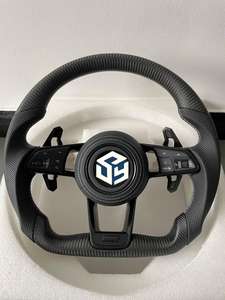 Volant en fibre de carbone rouge de haute qualité pour Volkswagen GTI R GTS GTD <span class=keywords><strong>TSI</strong></span>, volant en carbone personnalisé - Product Image 2