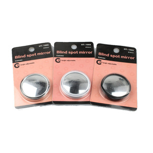 Convex Blind Spot <b>Mirror</b> 50mm <b>Round</b> PC Material For Car Rearview Outdoor Use Black Silver White - Product Image 2