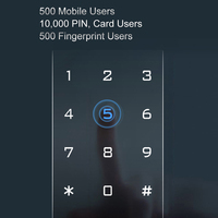 Système de contrôle d'accès WiFi Tuya Smart Home avec empreinte digitale et code PIN, étanche IP66, sûr, durable, écologique, portable, contrôle à distance via application