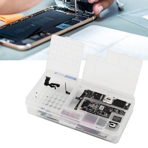 Boîte de rangement <span class=keywords><strong>double</strong></span> couche pour réparation de téléphones portables, organisateur de vis pour écrans LCD, cartes mères et puces IC - Product Image 4