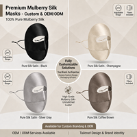 Masque facial de protection solaire anti-UV en soie de mûrier 100 % de qualité supérieure, style coréen, doux, rafraîchissant et respirant