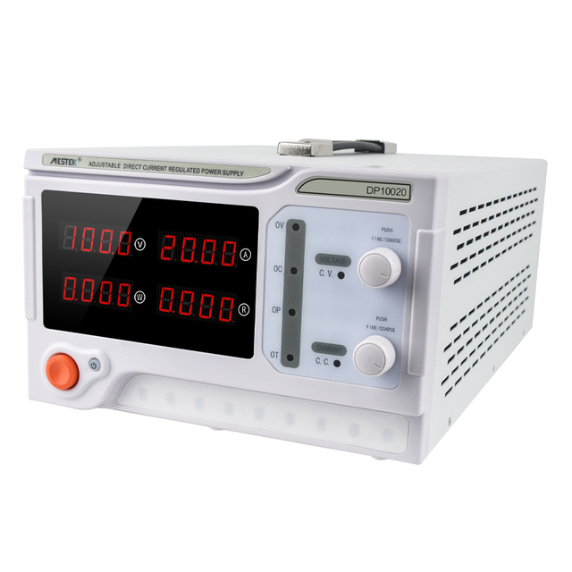 Mestek High Power 100V 20A Digital DC Power Supply 2000W 1000W Digital Programmable Adjustable 4 Bits Digital Accurate Display