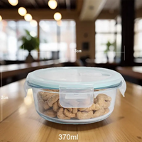 Ensemble de rangement en verre pour la cuisine, multi-capacités et multi-tailles, boîte à lunch respirante et fraîche allant au micro-ondes.