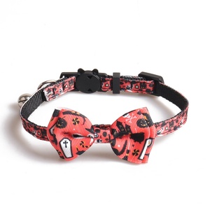 JXANRY-Collar de gato de la serie de cintas para Halloween, estampado fantasma, Araña, Calavera, diseño de calabaza, suministros para mascotas - Product Image 3