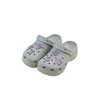 Sandalias Crocs Cherry Girl para Niñas, Zapatos de Exterior Antideslizantes de EVA, Tallas 24-35, Rosa, Caqui, Negro, Blanco - Product Image 2