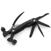 Portable Poche Multitool Nail Marteau En Acier Inoxydable avec Gaine En Nylon Couteau Survie En Plein Air Camping Chasse Randonnée
