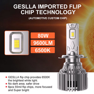 Geslla Sun 160w <span class=keywords><strong>Ampoule</strong></span> de phare à LED <span class=keywords><strong>H7</strong></span> haute puissance H4 H11 9005 9006 Phares de voiture à LED Luces Led Para Autos Phares à LED - Product Image 6
