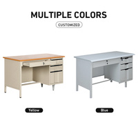 Bureau d'ordinateur en acier Luoyang panneau MCF vente en gros fer Oficina meubles conception fournitures de bureau cadre en acier étude Table d'écriture