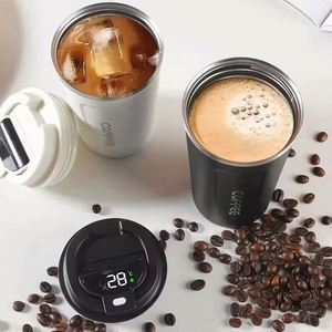 Vaso de Viaje de Acero Inoxidable con Tapa, Personalizado con Logotipo, con Pantalla Inteligente de Temperatura, Regalo Promocional Empresarial, para Café de Oficina - Product Image 2