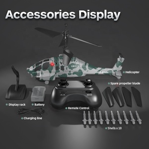 Hélicoptère militaire DWI 2.4Ghz RC avec mode de tir Altitude Hold télécommande <span class=keywords><strong>avion</strong></span> <span class=keywords><strong>avion</strong></span> jouets pour enfants et débutants - Product Image 6