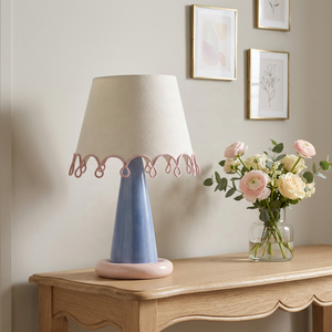 <span class=keywords><strong>Lampada</strong></span> da Tavolo Stile Crema Pastello LOOP con Blocchi di Colore, Luce d'Ambiente Carina e Femminile in Stile Nordico per Comodino - Product Image 3