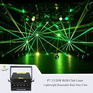 DJ便携式闪电系统目标专业RGB 15w动画激光投影仪舞台激光40k激光表演