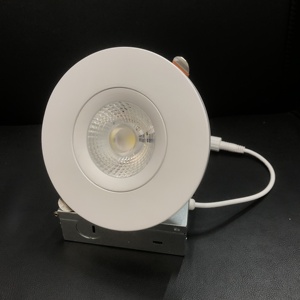 Luminaria LED Empotrable de 4 Pulgadas y 12W con Certificación ETL, <span class=keywords><strong>ES</strong></span> y FCC, Ángulo de Haz de 60° ° 3500K4500K5500K6000K5CCT AC100-277V0-10V Regulable Hermético para Lugares Húmedos 1100LM - Product Image 1