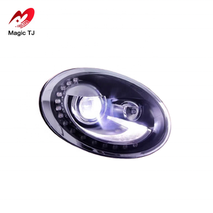 2013 2014 2015-2018 <span class=keywords><strong>Volkswagen</strong></span> <span class=keywords><strong>Beetle</strong></span> Conjunto de faros LED 6000K Luces de circulación diurna modificadas Lente dual 12V - Product Image 3