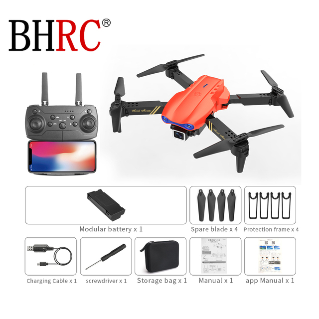 E99PRO One-click 360° Roll Quadcopter Custom Led Light Dual Camera Mini 4k Aerial Photography Drone with Long Battery Life