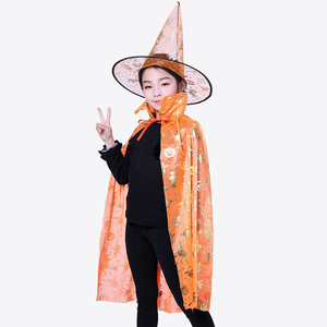 2 set di Costume Cosplay di Halloween per bambini <span class=keywords><strong>mantello</strong></span> da <span class=keywords><strong>strega</strong></span> con cappello per bambini, mago, Costume da morte, accessori per feste - Product Image 4