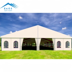 High Quality 2024 New Large White Outdoor Event Tent Waterproof Aluminum Frame Marquee Tent for Sale