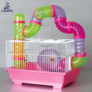 Yeni varış yüksek kaliteli katlanır plastik boru boru Hamster kafesi - Product Image 2