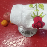 Handuk Mandi Bordir Bunga Mawar Tiga Dimensi 50*90 (dengan Toleransi 2-5 Cm) Cacat Kecil Sangat Tebal 100% Katun