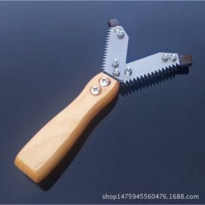 Sierra de corte de corteza de doble hoja Feimaotui de 180 mm, de acero con alto contenido de carbono, en forma de V, para cortar corteza de árbol de jujube - Product Image 5