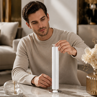 Diffuseur d'huiles essentielles rechargeable en alliage d'aluminium de luxe avec télécommande pour la maison, l'hôtel, le spa commercial, logo personnalisé