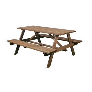 โต๊ะและม้านั่งปิกนิกทำจากไม้เฟอร์สำหรับสวนแบบเรียบง่ายทนทาน - Product Image 5