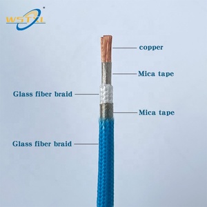 Высокочастотный электромагнитный нагревательный провод 0,75 мм 6 мм Плетеный слюдяной кабель 500 градусов термостойкий Стекловолоконный нагревательный провод - Product Image 2