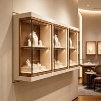 Vitrine de présentation de bijoux GZowin, éclairage LED, design industriel écologique pour les magasins de détail, utilisation en extérieur