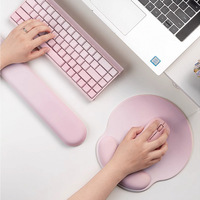 Repose-poignet ergonomique de haute qualité pour souris et clavier, en mousse à mémoire de forme et gel, surface lisse, base antidérapante en PU