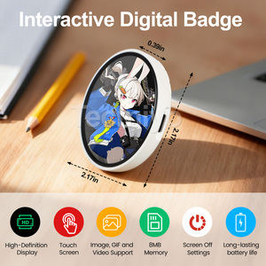 Badge LED con Schermo Touch per Manga e Anime, Display Digitale Intelligente, Bacheca per Messaggi, Controllo tramite App, Targhetta LED Personalizzabile per Nomi - Product Image 4