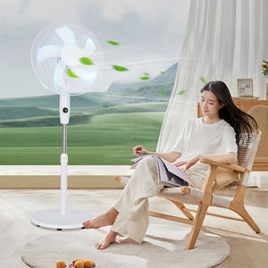 家庭用スタンドファンソーラーパネルとバッテリー充電式AC/DC充電13W 15Wソーラーファン - Product Image 5