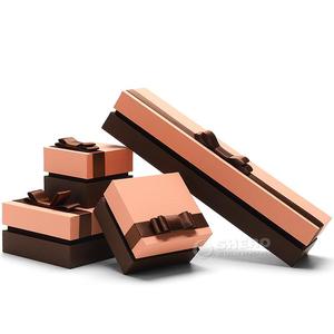 Furunde Factory Direct Custom High Quality Jewellery <b>Gift</b> <b>Box</b> Cardboard Ribbon Lid Bottom <b>Pink</b> Paper Jewelry Packaging <b>Box</b> - Product Image 3