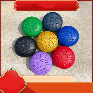 Premium Steel Tongue Drum Six Inch Eleven <b>Tone</b> C Key Handpan For Meditation Yoga Music Practice - Product Image 2