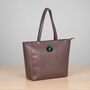 Bolsos de Hombro Modernos para Mujer con Patrones de Cuadros de Cuero y Bolso Espacioso - Product Image 1