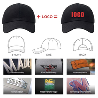 Gorra de Béisbol Personalizada de Alta Gama, Gorra de Béisbol con Bordado 3D e Impresión Personalizada