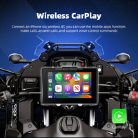 Pantalla de 5 Pulgadas con Sistema Android 14.0, 4GB+64GB, Carplay para Motocicleta, Pantalla Extraíble, GPS para Motocicleta, CarPlay Inalámbrico, Android Auto