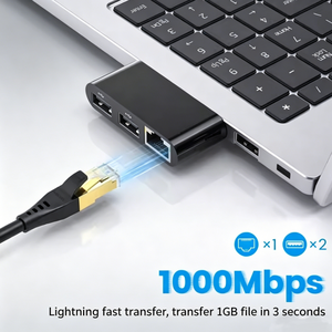 <span class=keywords><strong>Hub</strong></span> <span class=keywords><strong>USB</strong></span> 3-en-1 en plastique en stock pour routeurs Wi-Fi, clavier <span class=keywords><strong>MIDI</strong></span>, connecteur Internet portable pour station d'accueil d'ordinateur portable - Product Image 2