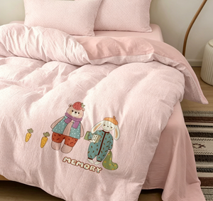 Coperta trapuntata - Orsetto e Coniglietto Amici - Product Image 4