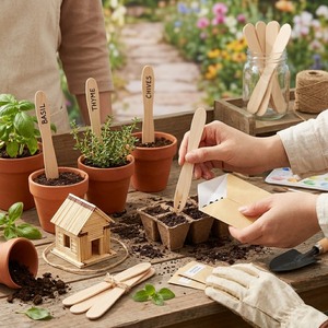 Cuillères à glace et cuillères de dégustation jetables en bois, emballées individuellement, avec logo personnalisé pour les fêtes, les cafés et la restauration - Product Image 4