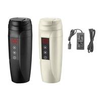 Gobelet à café en acier inoxydable chauffant, chauffe-tasse électrique pour voiture, pour boire directement, pour une utilisation en intérieur et en extérieur, en cuisine