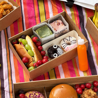 Boîte à lunch personnalisée, emballage pour le petit-déjeuner, le pain, les desserts, les sandwichs, les œufs épais, les toasts, les hamburgers, boîte à papier pour le petit-déjeuner