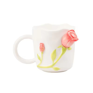 Mug en céramique moderne au design original, motif cœur de fille de dessin animé, cadeau pour meilleure amie, fête, 420 ml, compatible lave-vaisselle et micro-ondes, jetable - Product Image 5