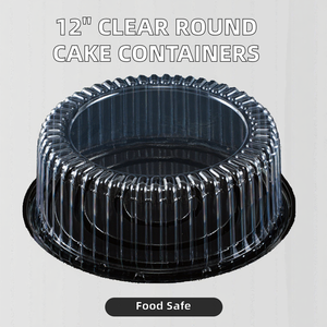 Chất lượng cao 12 inch rõ ràng nhựa dùng một lần bánh <span class=keywords><strong>container</strong></span> với mái vòm cao nắp tùy chỉnh sử dụng hàng loạt cho thực phẩm & bánh mì - Product Image 3