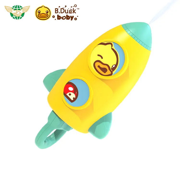 Licensed B.Duck Toys Summer Beach Water Cannon Sport Toys Rocket Shape Water Gun for Toddlers and Kids